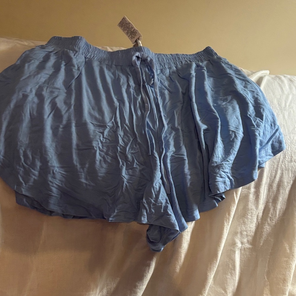 SHEIN Light Blue Athletic Shorts